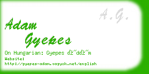 adam gyepes business card